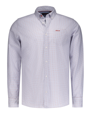 Chemise en coton gris clair   Ecru