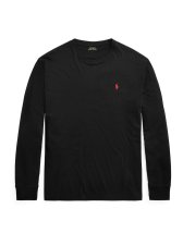 T shirt manches longues logo noir logo rouge