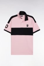Polo   manches courtes New Zealand en coton rose