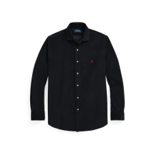 Chemise Velours noir logo rouge