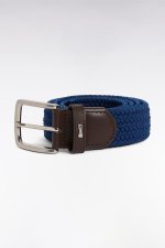 Ceinture textile  lastiqu e marine