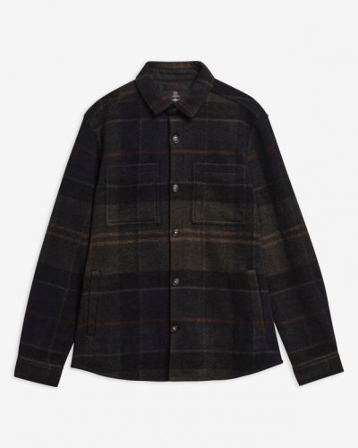 Blouson chemise tartan shadow flanelle nylon