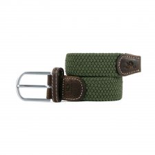 Ceinture tresse Vert Army