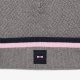 Bonnet gris maille torsad�e