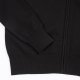 Cardigan noir zipp en coton avec broderie dos