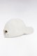 Casquette en twill de coton stretch blanc