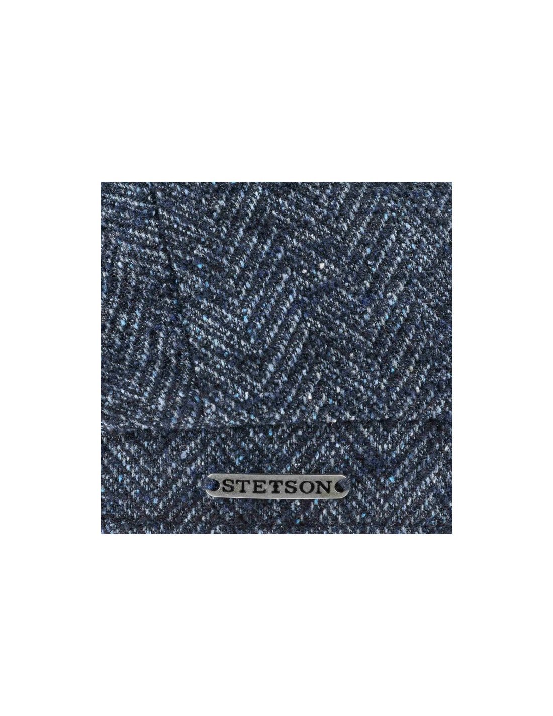 Casquette Stetson Hatteras En Laine – Motif Herringbone – Doublure Coton – Fabriquée En UE – Pour Homme