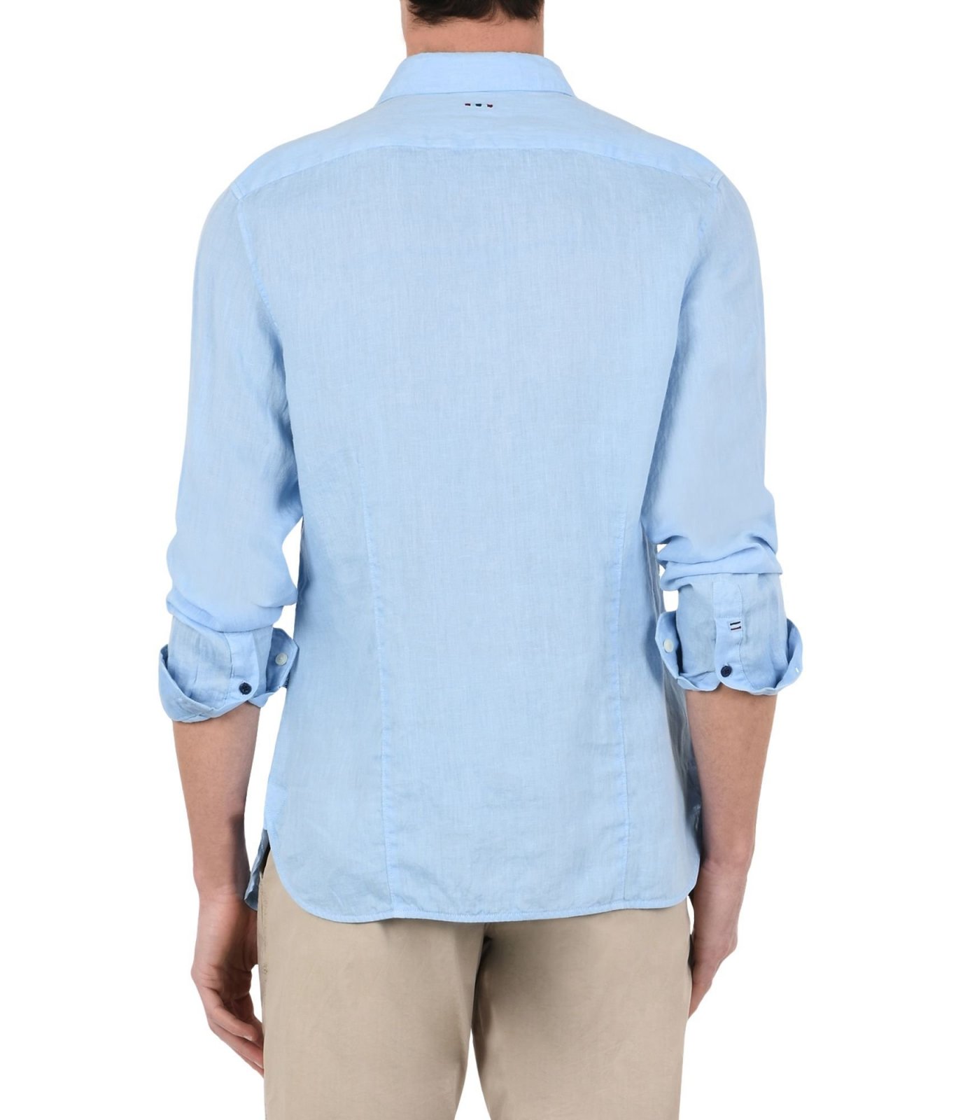 NAPAPIJRI Chemise en lin bleu - GERVAS , Chemises pour Homme