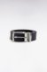 Coffret ceinture en cuir de vachette noir