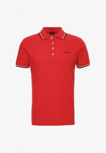 Polo manches courtes rouge