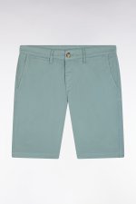 Bermuda chino en coton stretch gris moyen