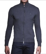 Cardigan New Plain gris fonc�