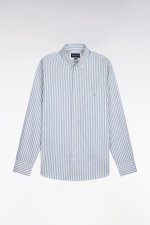 Chemise en coton ciel � rayures b�tons