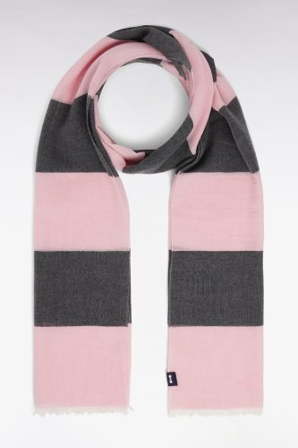 �charpe en coton et viscose m�lang�s ray�e
