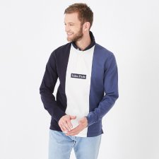 Maillot en jersey de coton tricolore  bleu