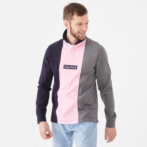 Maillot gris en jersey de coton tricolore