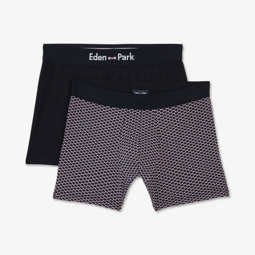 Pack de 2 boxers rose dtails noeuds papillons et 