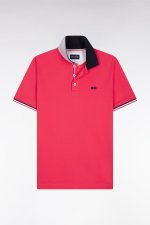 Polo  manches courtes en coton fushsia