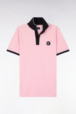 Polo � manches courtes en coton rose New Zealand