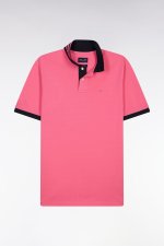 Polo manches courtes en piqu� coton rose 