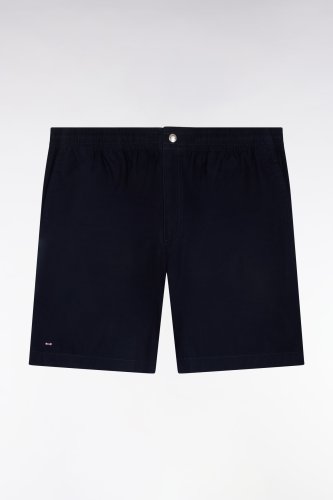 Short en popeline de coton marine