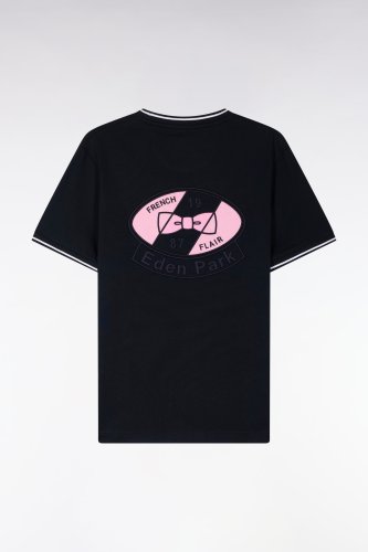 T-shirt � manches courtes en coton marine