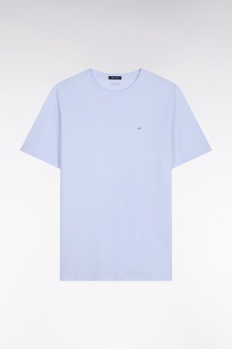 T-shirt � manches courtes en coton Pima ciel