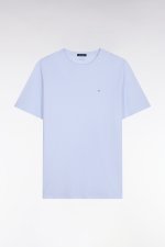 T-shirt � manches courtes en coton Pima ciel