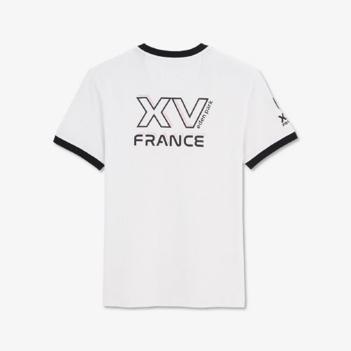 T-shirt blanc à sérigraphie XV France
