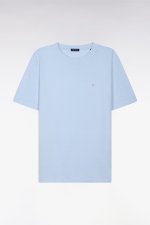 T-shirt en coton et lin ciel regular