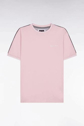 T-shirt en coton rose coupe dcontracte