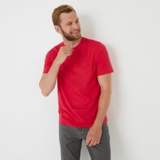 T-shirt rouge en coton Pima rouge