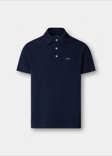 Polo avec poche avant coupe regular