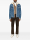 Gilet laine  chevrons brun / sable 