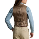 Gilet laine  chevrons brun / sable 