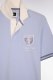 Maillot � manches courtes en jersey de coton ciel