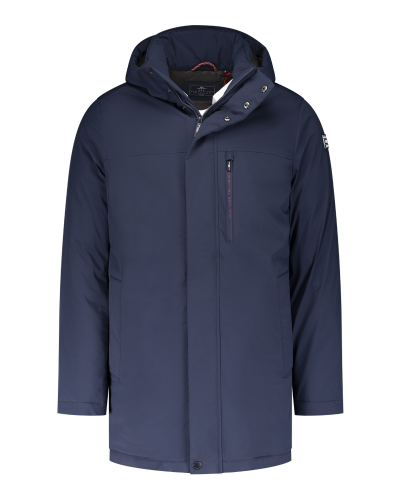 Parka bleu marine avec col montant