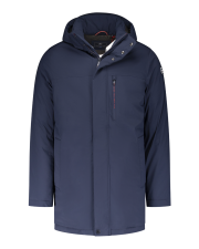 Parka bleu marine avec col montant