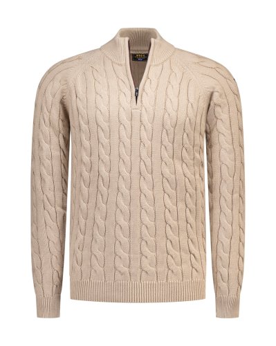 Pull demi zip