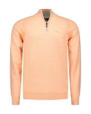 Pull demi-zippe orange