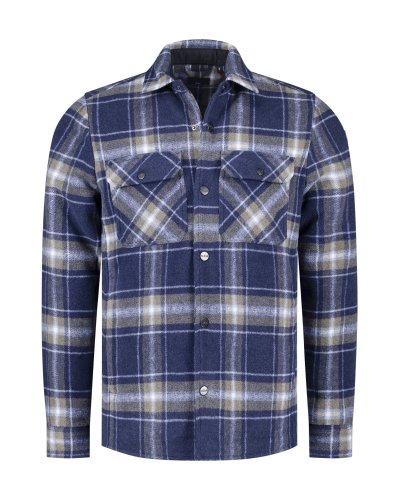 Sur- Chemise  carreaux marine