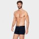 Pack de 2 boxers gris ray et bleu marine uni