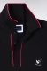 Polo � manches courtes en coton noir New Zealand