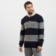 Pull col Polo gris marine