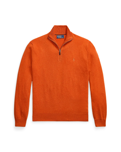 Camionneur orange en laine logo orange