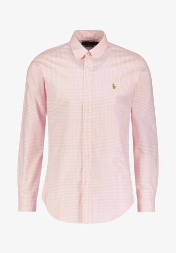 Chemise à carreaux rose