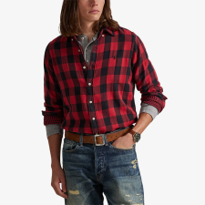 Chemise Double Face rouge et noir