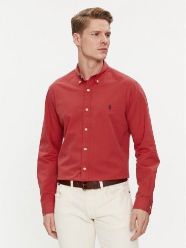 Chemise rouge slim fit