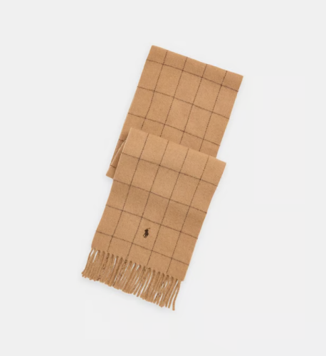 Echarpe rversible  carreaux beige