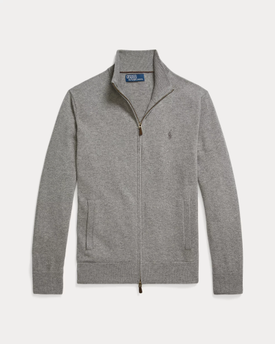 Gilet Zippe en laine gris